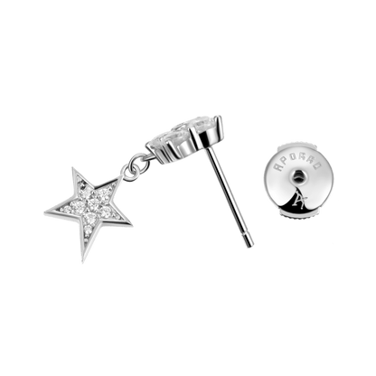 Single Star Drop Earring