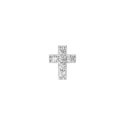S925 Eternal Cross Stud Earring