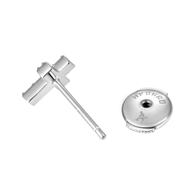 S925 Eternal Cross Stud Earring