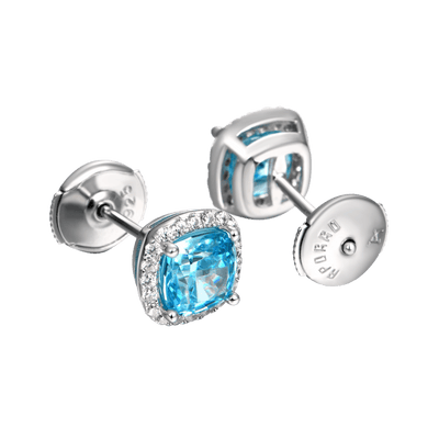 S925 Crushed Ice Stud Earring