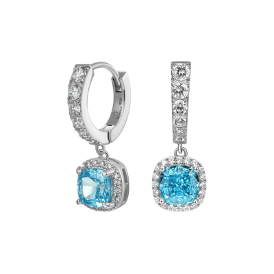 S925 Crushed Ice Dangly Earring