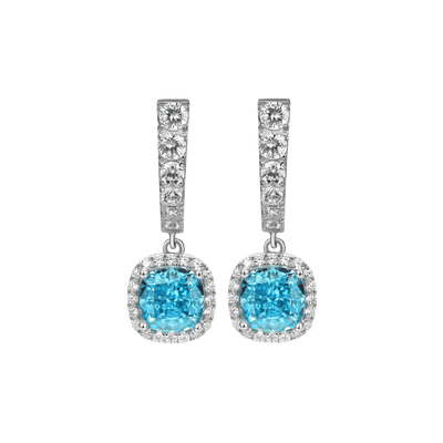 S925 Crushed Ice Dangly Earring