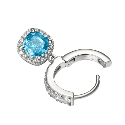 S925 Crushed Ice Dangly Earring