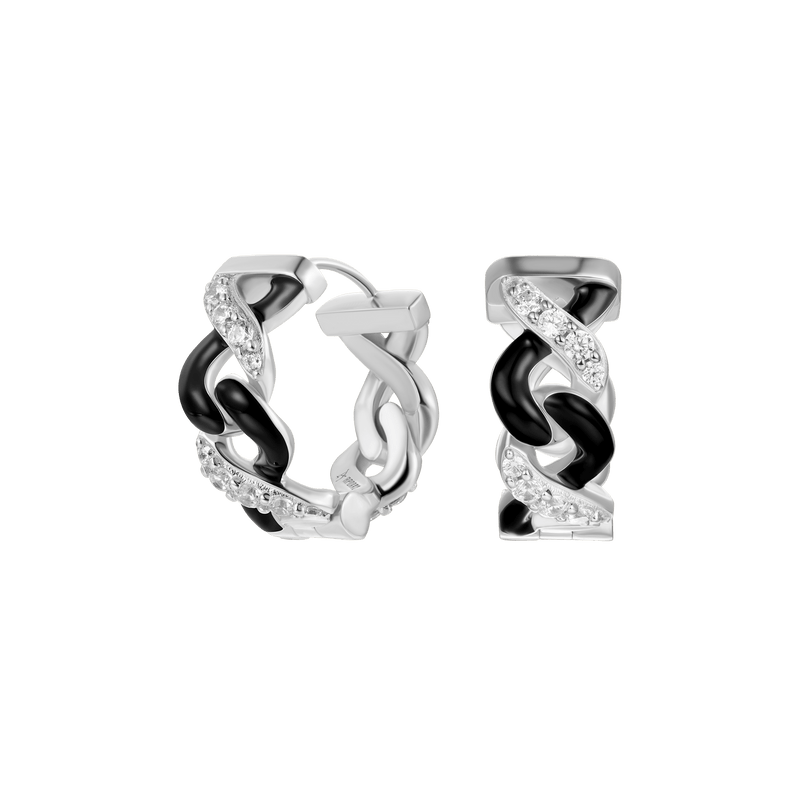 Infinity Two-tone Hoop Earring - Hoop Earrings For Men & Women - APORRO