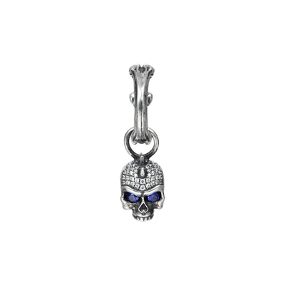 X Iced Skull Dangly Earring
