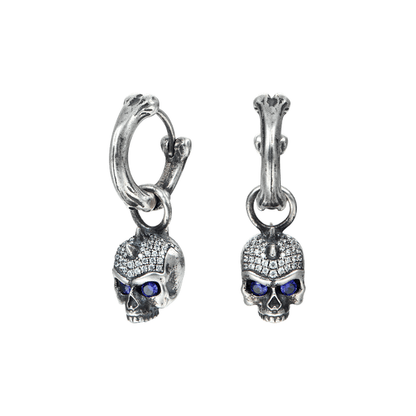 ガボール　Med Skull Earring E210035SW00-x-iced-skull-
