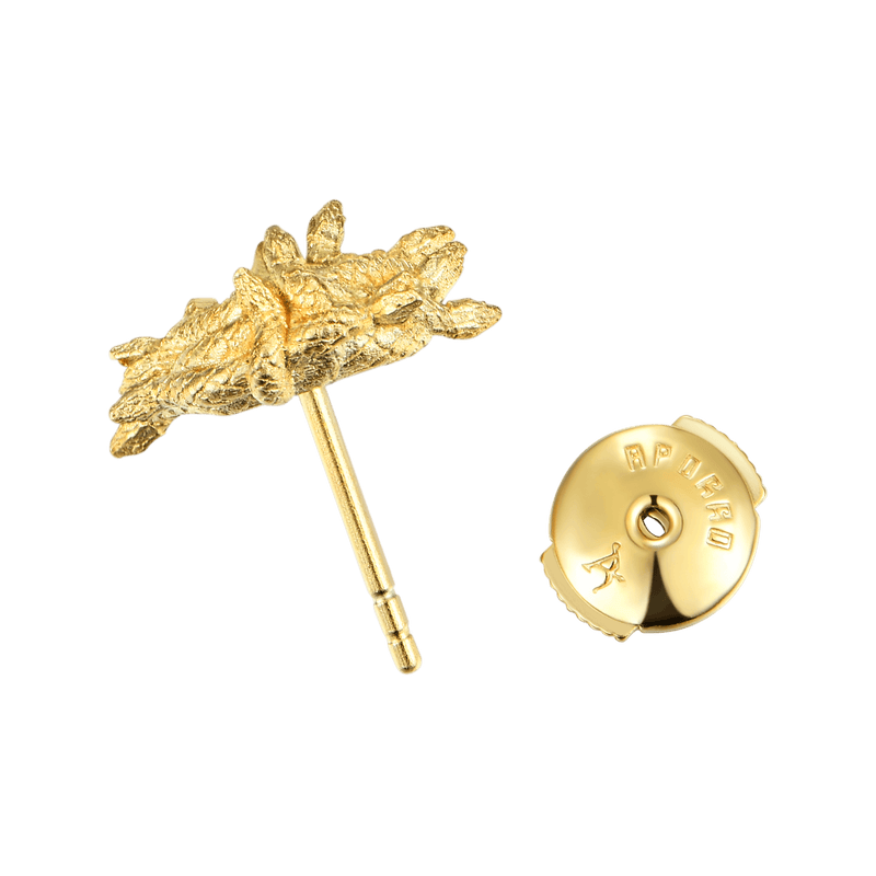 Medusa Stud Earring- Men's silver gold stud earrings - APORRO