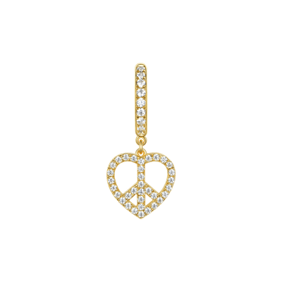 S925 APORRO X JHF Peace & Love Dangly Earrings-Pair