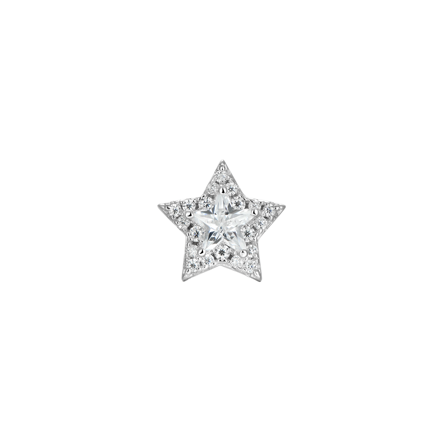 Halo Star Stud Earrings - Pair