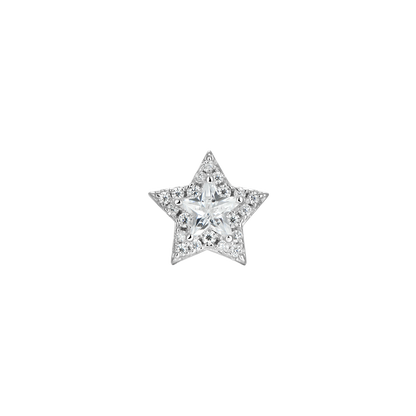 Halo Star Stud Earrings - Pair