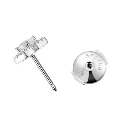 Halo Star Stud Earrings - Pair