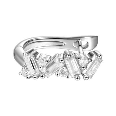 S925 Halo Hoop Earrings - Pair