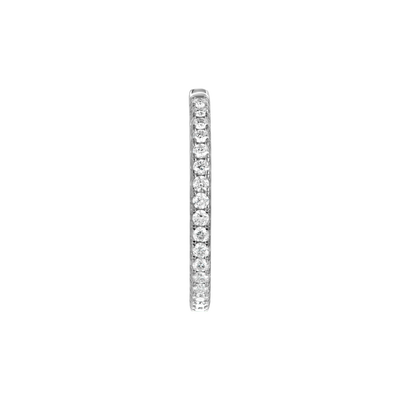 Moissanite S925 One Row Large Hoop Earring