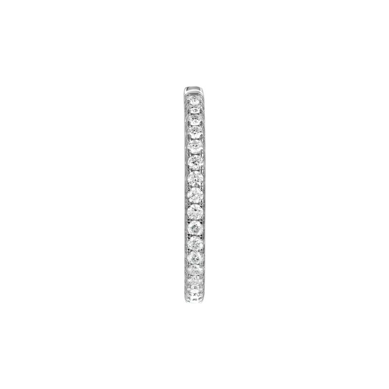 One Row Large Hoop Earrings - APORRO