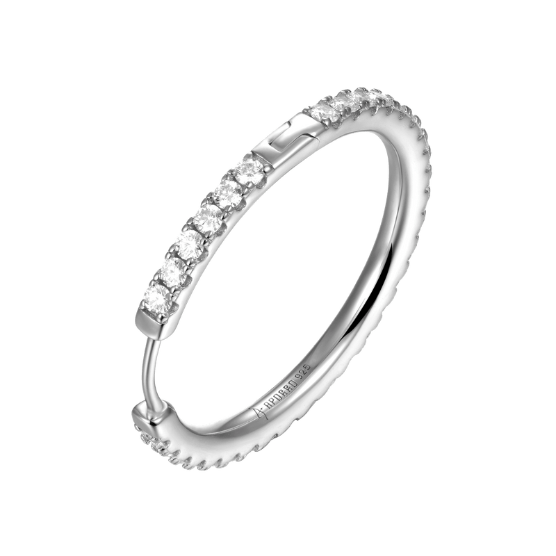 One Row Large Hoop Earrings - APORRO