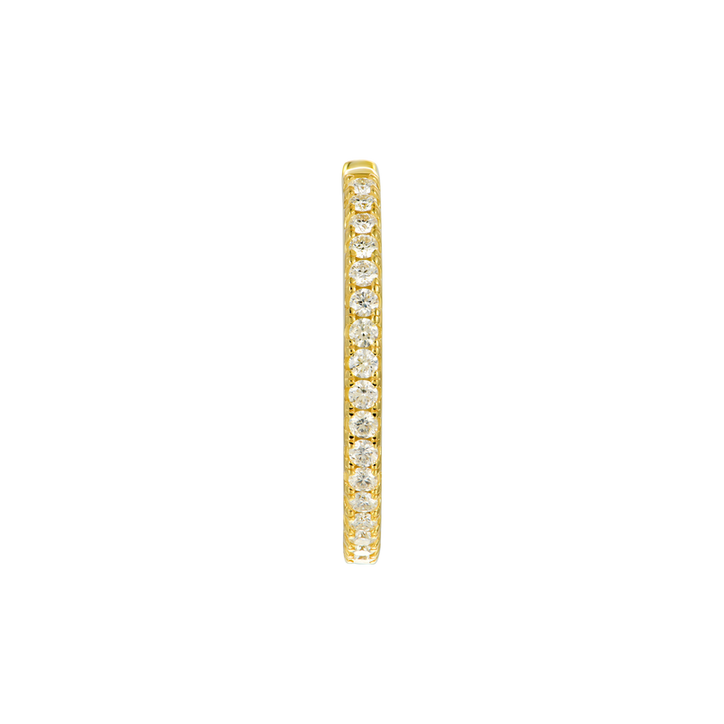 One Row Large Hoop Earrings - APORRO