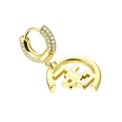 S925 APORRO X GG Double G Dangly Earrings - Pair