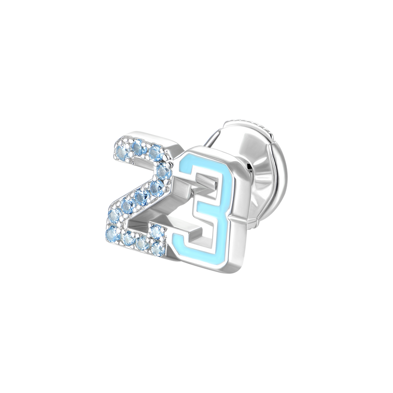 Number 23 Stud Earring - APORRO