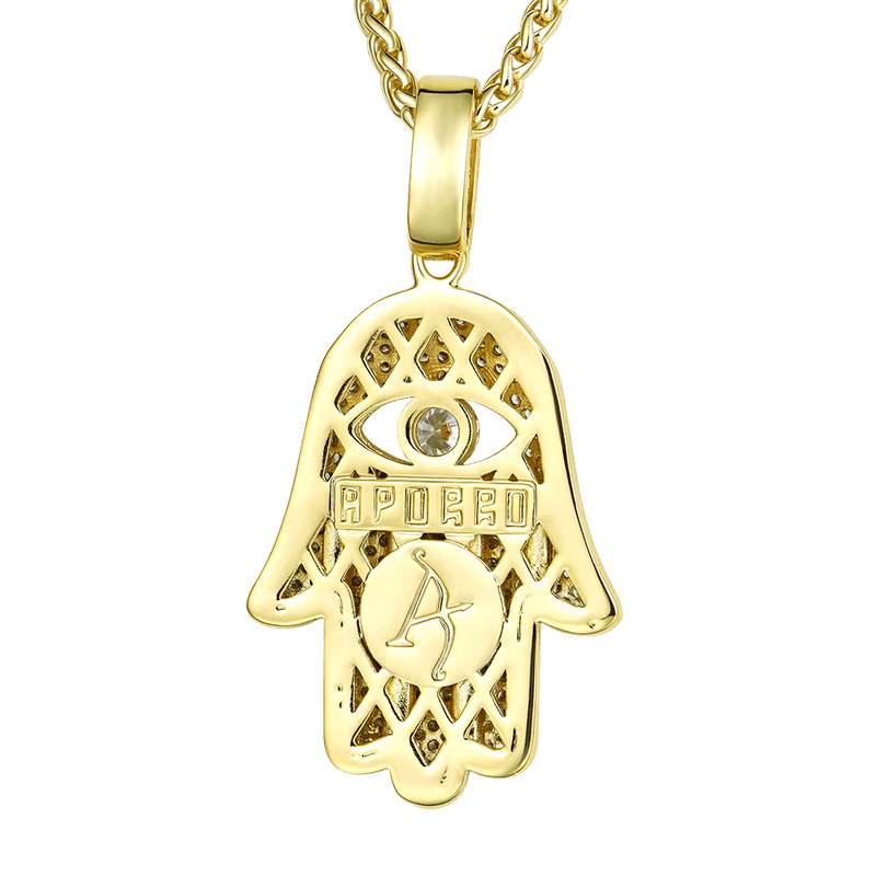 Iced hamsa pendant Clearance