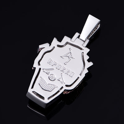 Iced Funny Fries Clown Pendant
