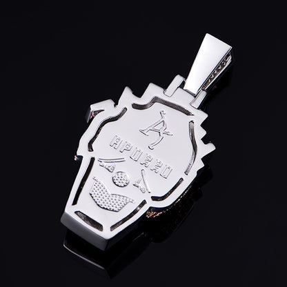 Iced Funny Fries Clown Pendant