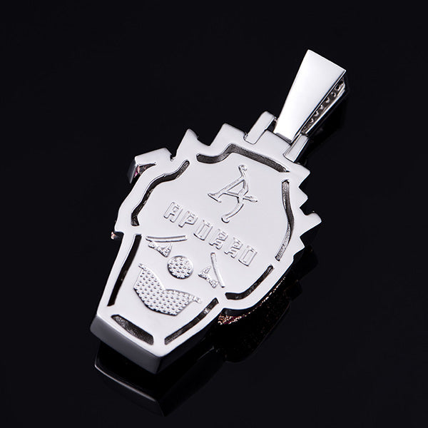 Iced Funny Fries Clown Pendant