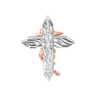 Rose Cross Pendant