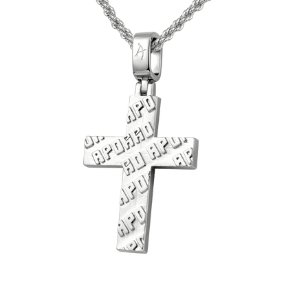 Women's Iced Double Layered Cross Pendant