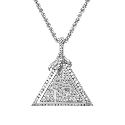 Moissanite Eye of Horus Micro Pendant