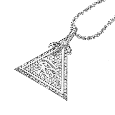 Moissanite Eye of Horus Micro Pendant