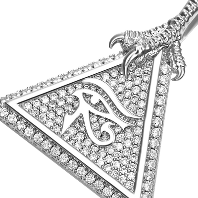 Moissanite Eye of Horus Micro Pendant