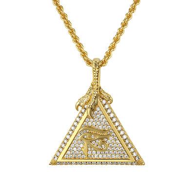Moissanite Eye of Horus Micro Pendant