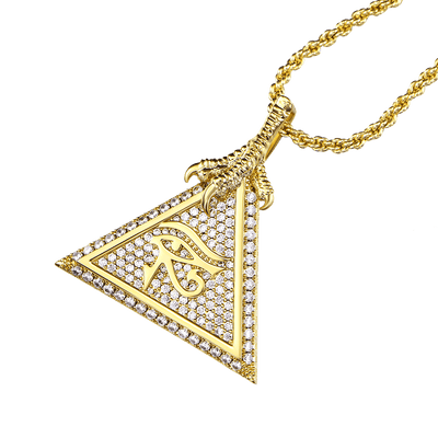 Moissanite Eye of Horus Micro Pendant