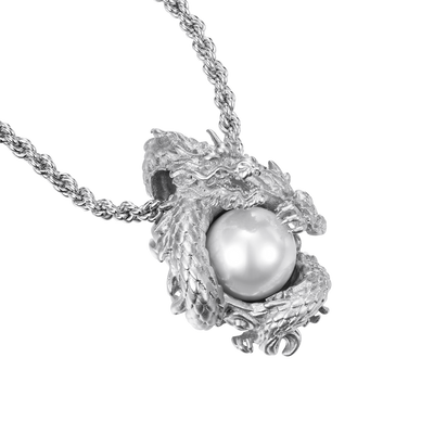 WONG Coiled Dragon Pearl Pendant