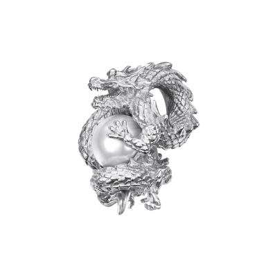 WONG Coiled Dragon Pearl Pendant