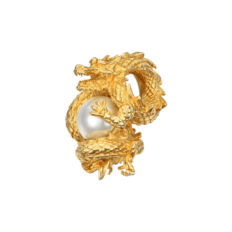 WONG Coiled Dragon Pearl Pendant - APORRO