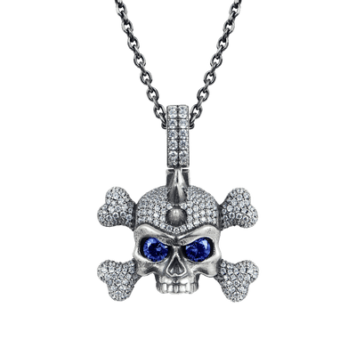 X Iced Skull Pendant