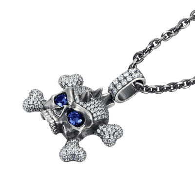X Iced Skull Pendant