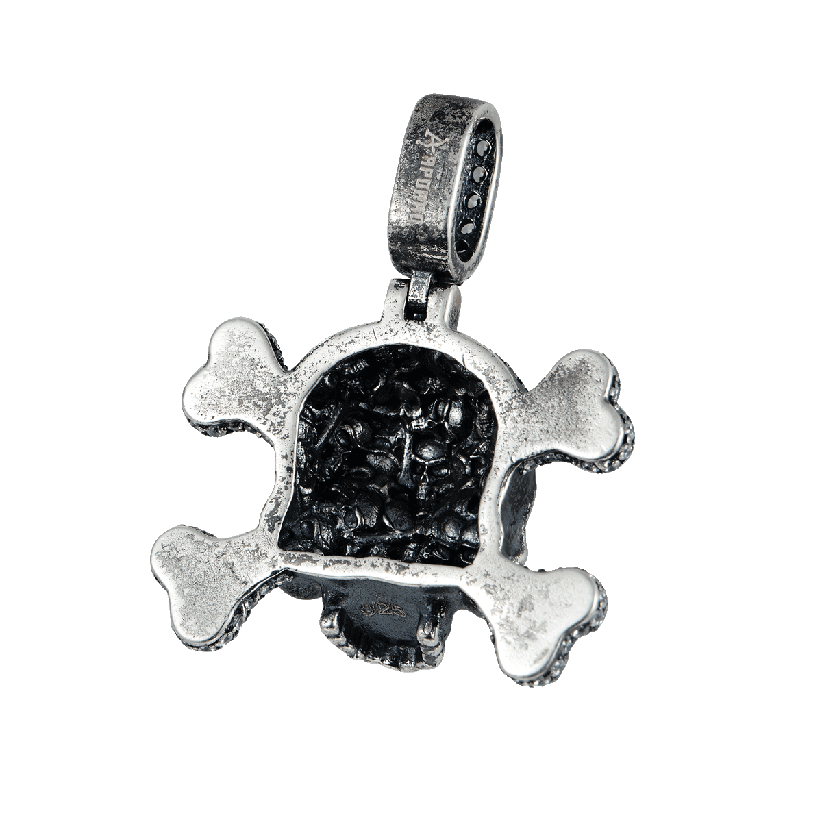 X Iced Skull Pendant
