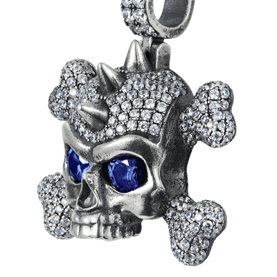 X Iced Skull Pendant