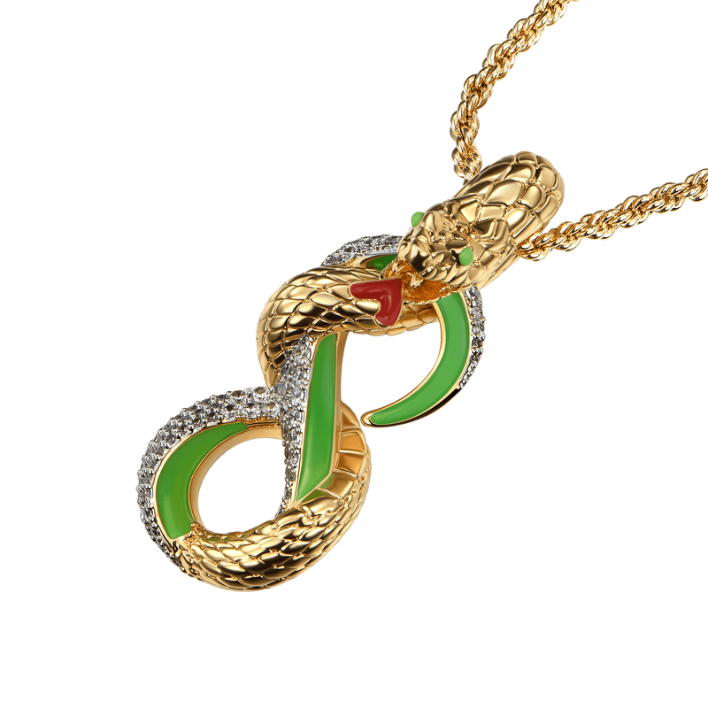 Infinity Bioluminescent Snake Pendant - Newest Pendant for Men & Women - APORRO