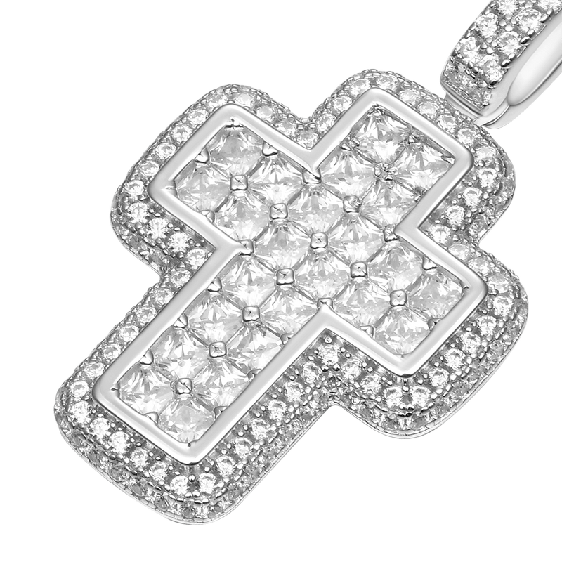 Radiant Cut Cross Pendant - Newest Pendant for Men & Women - APORRO