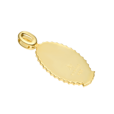 Moissanite Blessed Virgin Mary Pendant