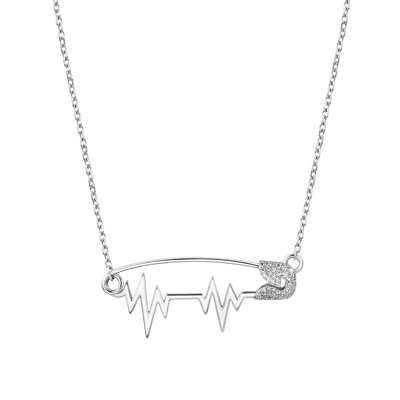 ESSENTIALS Heartbeat Pin Adjustable Necklace
