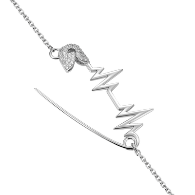 ESSENTIALS Heartbeat Pin Adjustable Necklace