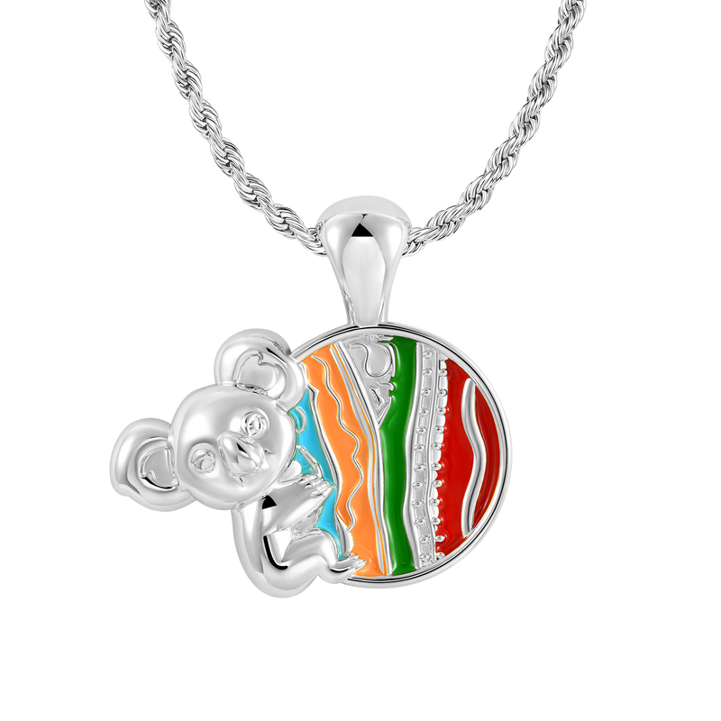 APORRO X COOGI Enamel Sweater Stripes Koala Pendant - APORRO