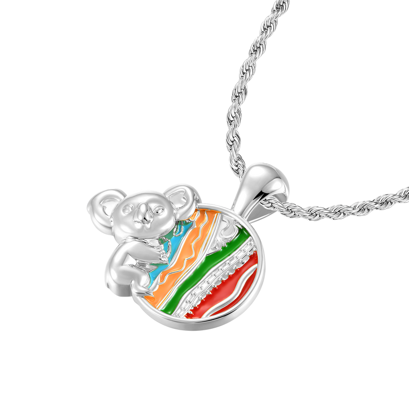 APORRO X COOGI Enamel Sweater Stripes Koala Pendant - APORRO