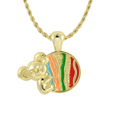 APORRO X COOGI Enamel Sweater Stripes Koala Pendant