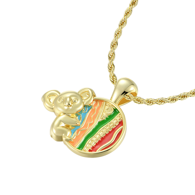 APORRO X COOGI Enamel Sweater Stripes Koala Pendant