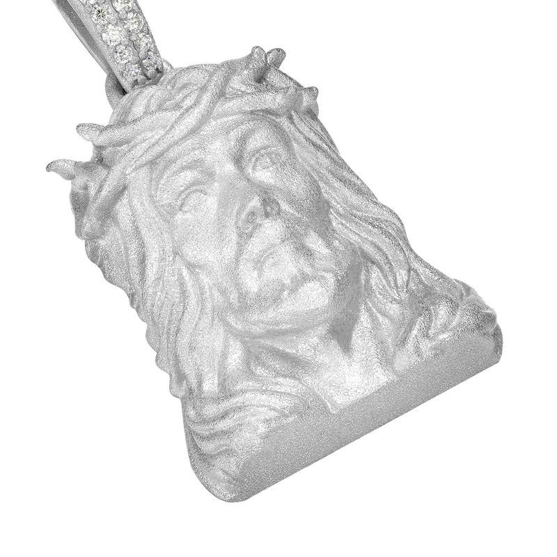 Frosted Jesus Pendant - Micro - APORRO